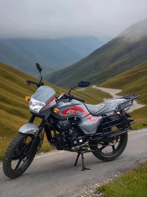 ТЕХНОМОТОРФ Мопед SIGMA SPORT 125 см3 (49,9) "серый", серый, фото 2