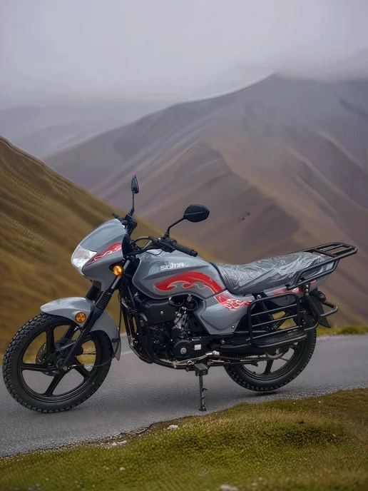 ТЕХНОМОТОРФ Мопед SIGMA SPORT 125 см3 (49,9) "серый", серый, фото 3