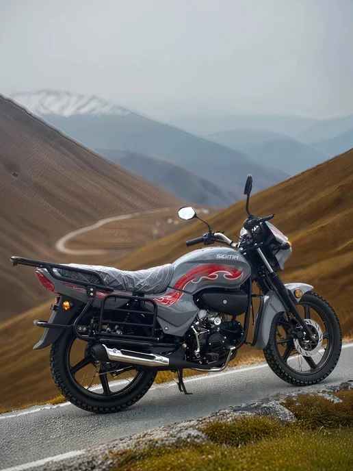 ТЕХНОМОТОРФ Мопед SIGMA SPORT 125 см3 (49,9) "серый", серый, фото 6