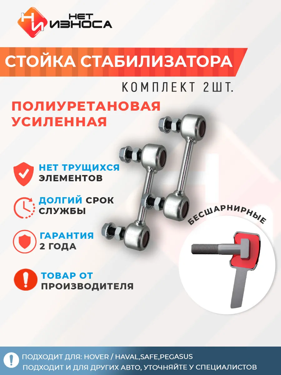 Стойка стабилизатора усиленная полиуретановая NL188-2