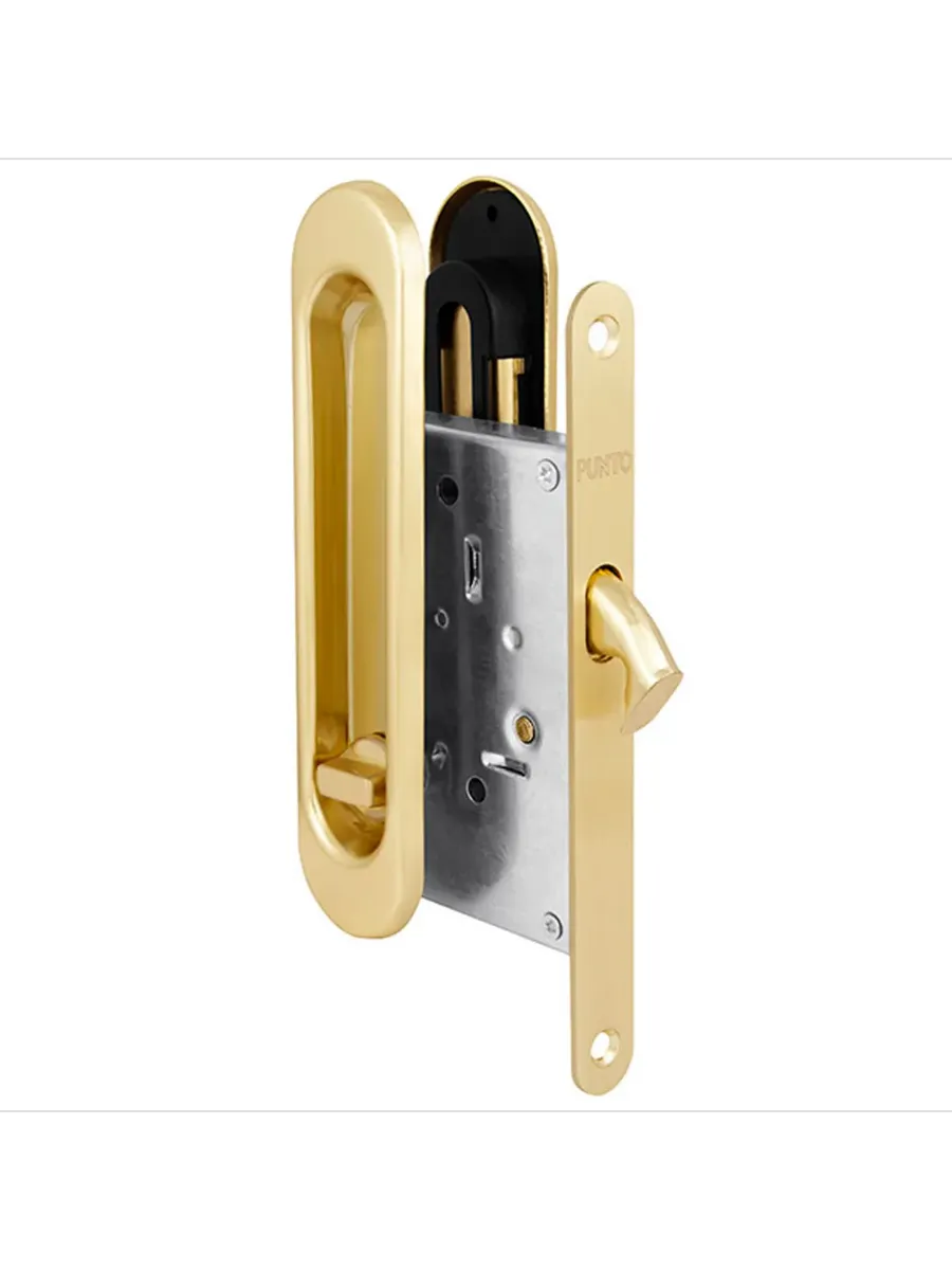 Защелка с ручками для раздвижных дверей Soft LINE SL-011 SG