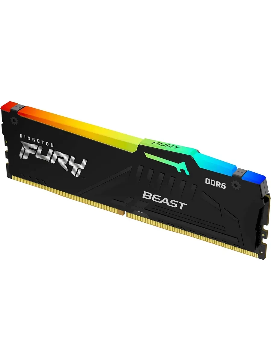 Оперативная память 8GB DDR5 5600MHz Fury Beast RGB Kingston 474575362 купить в интернет‑магазине Wildberries