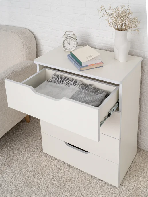 Бельмарко Комод с ящиками для одежды, 57.5х35х75 см, Momal 4 ящ. (750), 35x75 см, фото 4