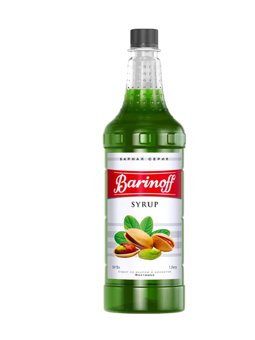Barinoff Сироп Фисташки для кофе и десертов 1 л. пэт, 1 л, фото 8