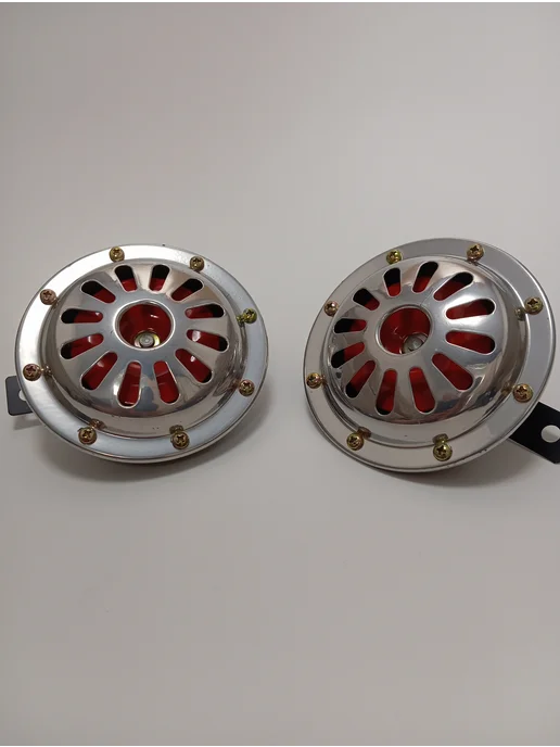 Сигнал звуковой электрический 12V, 2 шт, в упаковке 780 г, фото 3