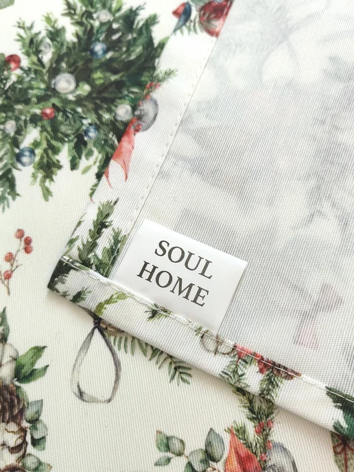 SOUL-HOME Дорожка на стол новогодняя 240*40см, 240x40 см, фото 4