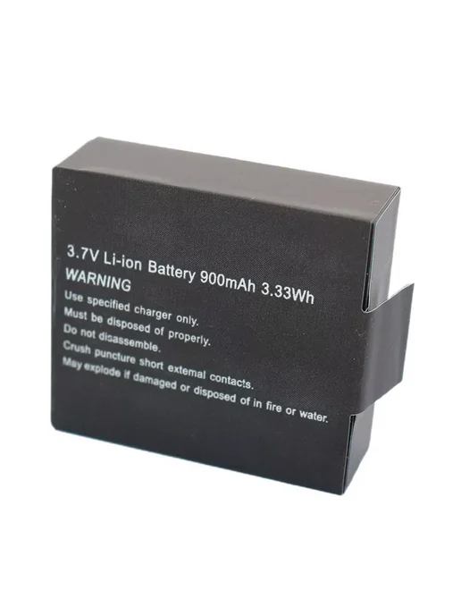 Аккумулятор S009 для экшн камер Li-ion 900 mAh 3.33Wh 3.7V, 900 мАч, фото 2