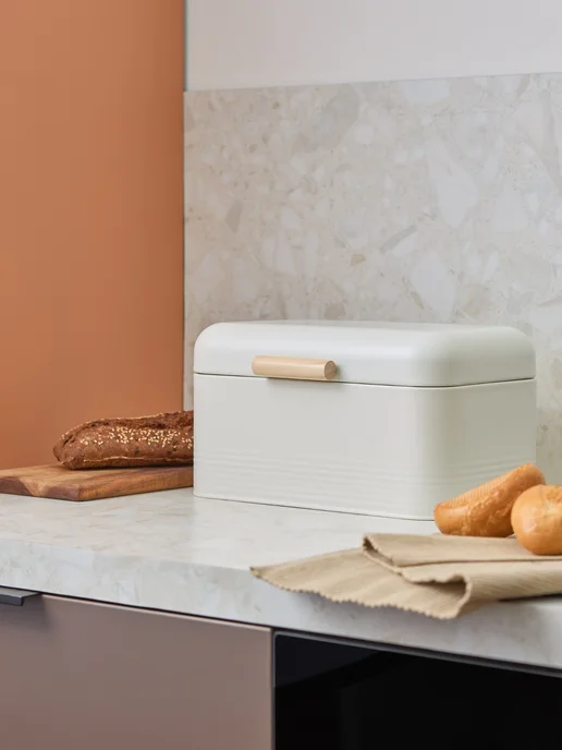 Smart Solutions Хлебница металлическая с крышкой на стол, 30x20x16 см, фото 3