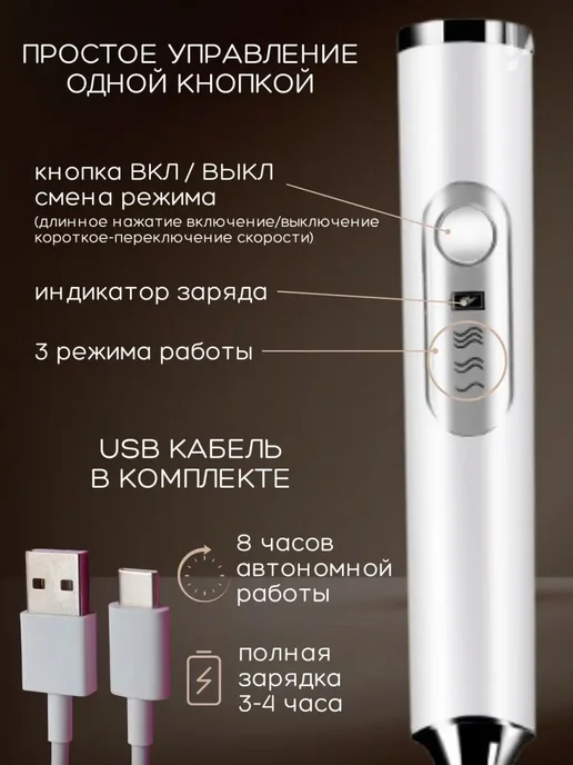 Капучинатор электрический ручной для молока и вспениватель, вариант, фото 4