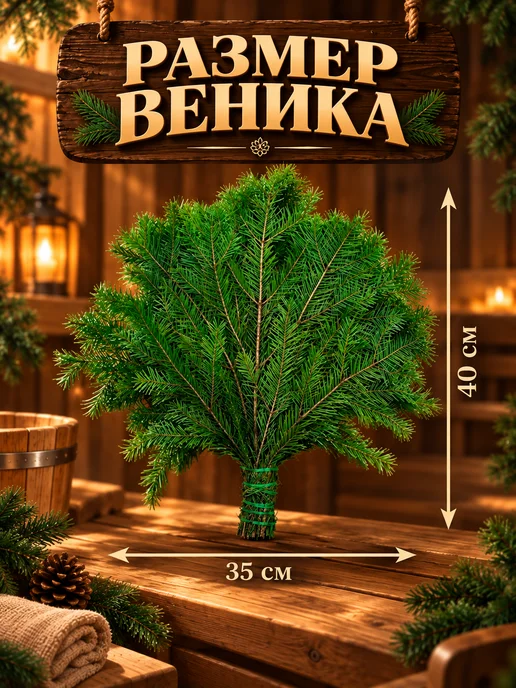 Веники для банных процедур Пихтовый веник для бани 2 шт, 2 шт, фото 2