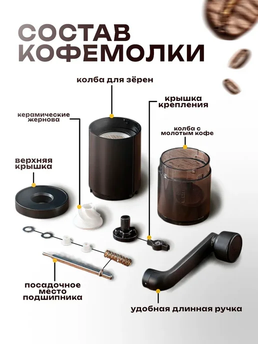XFRU Кофемолка Кофемолка 10 Вт, объем 35 г, 10 Вт, 35 г, фото 3