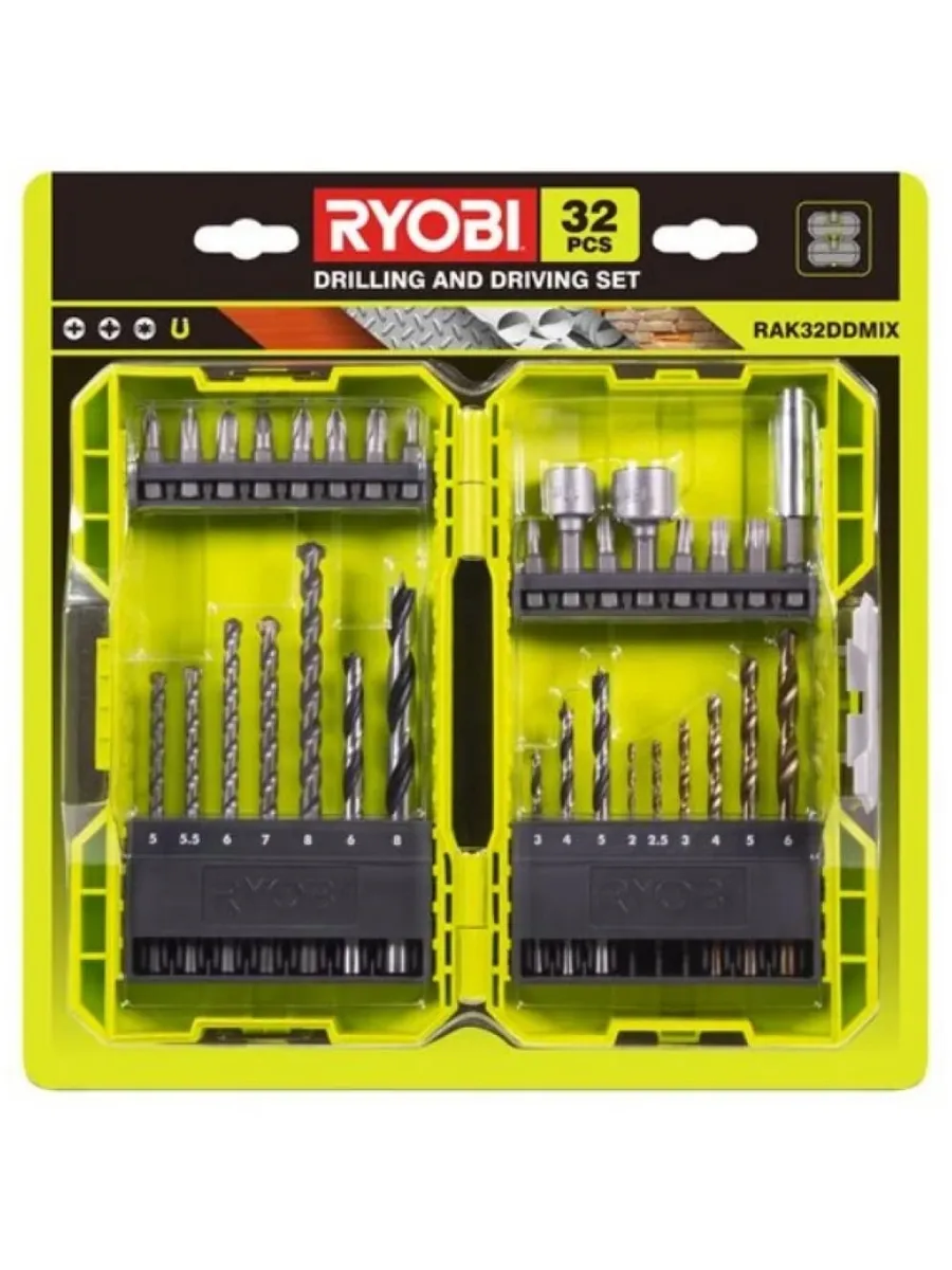 Набор бит и сверл Ryobi RAK32DDMIX