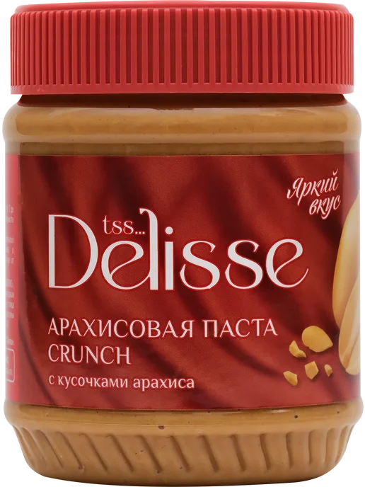 Паста арахисовая DELISSE Crunchy, вариант