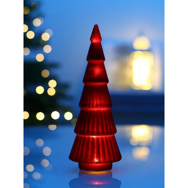 Фигура светодиодная «Елка красная бархатная», 5 LED