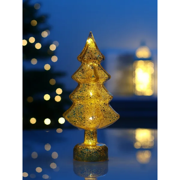 Фигура светодиодная «Елочка золотистая», 1 LED, 25 см