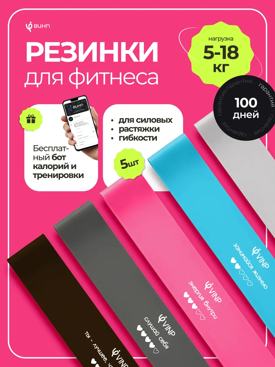 Резинки для фитнеса латексные
