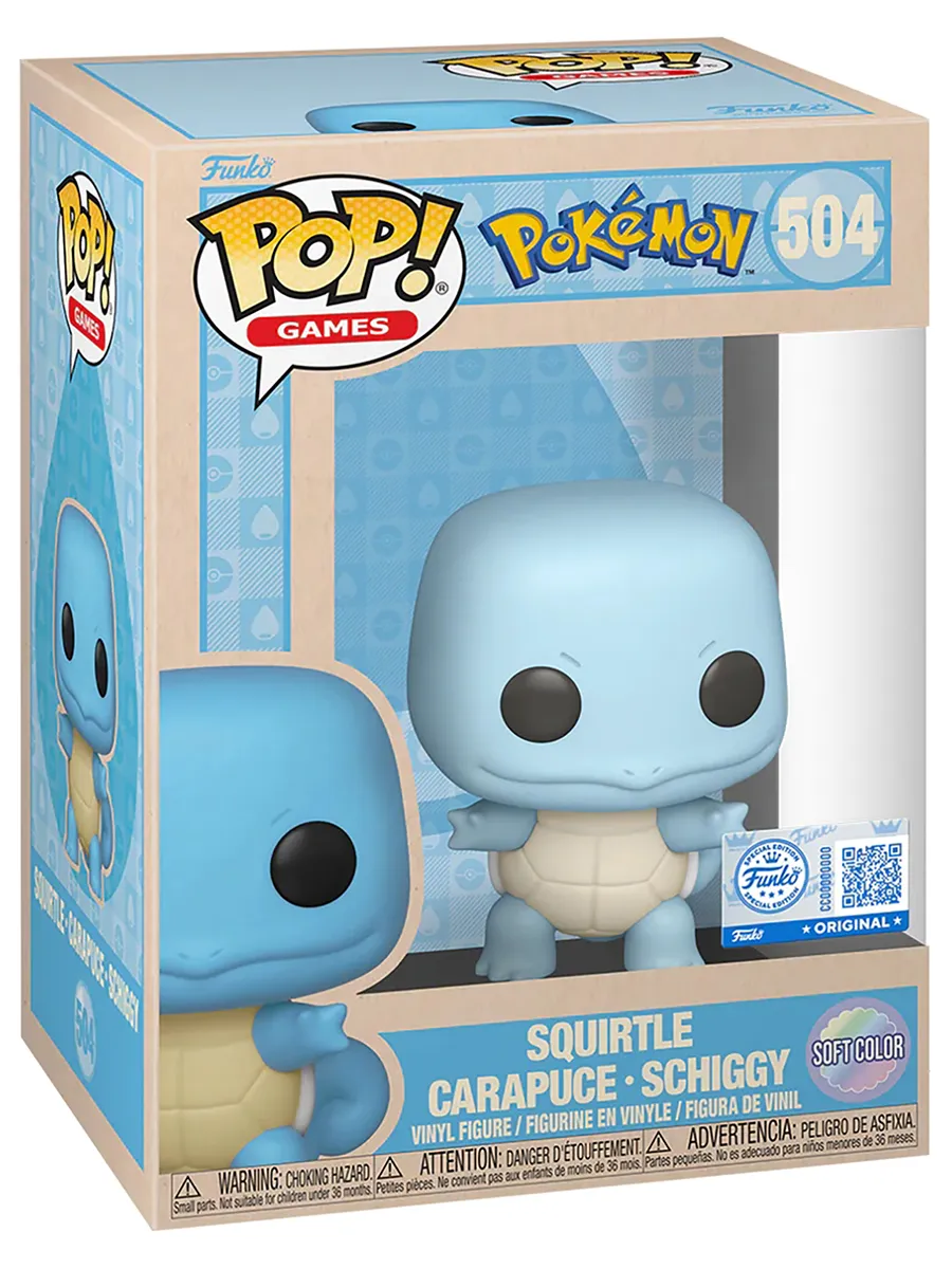 Фигурка Funko POP! Pokemon Squirtle (Soft Color) (Exc)
