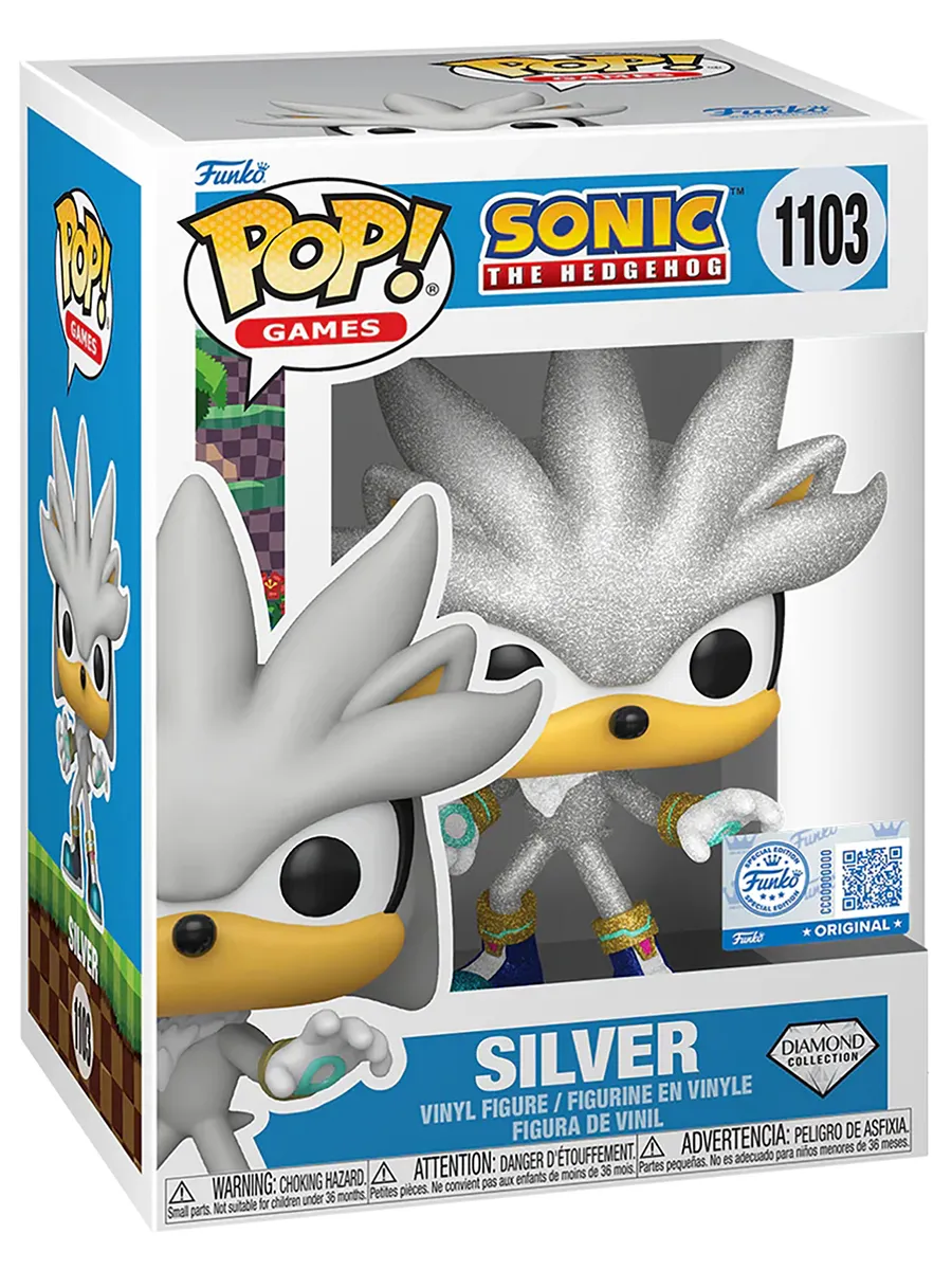 Фигурка Funko POP! Games Sonic the Hedgehog Silver (DGLT)