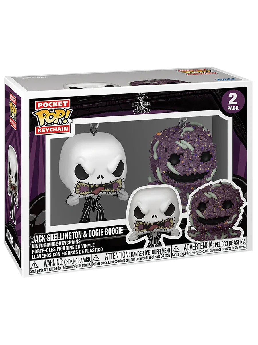 Брелок Funko Pocket POP! Disney TNBC Jack & Oogie Boogie 2PK