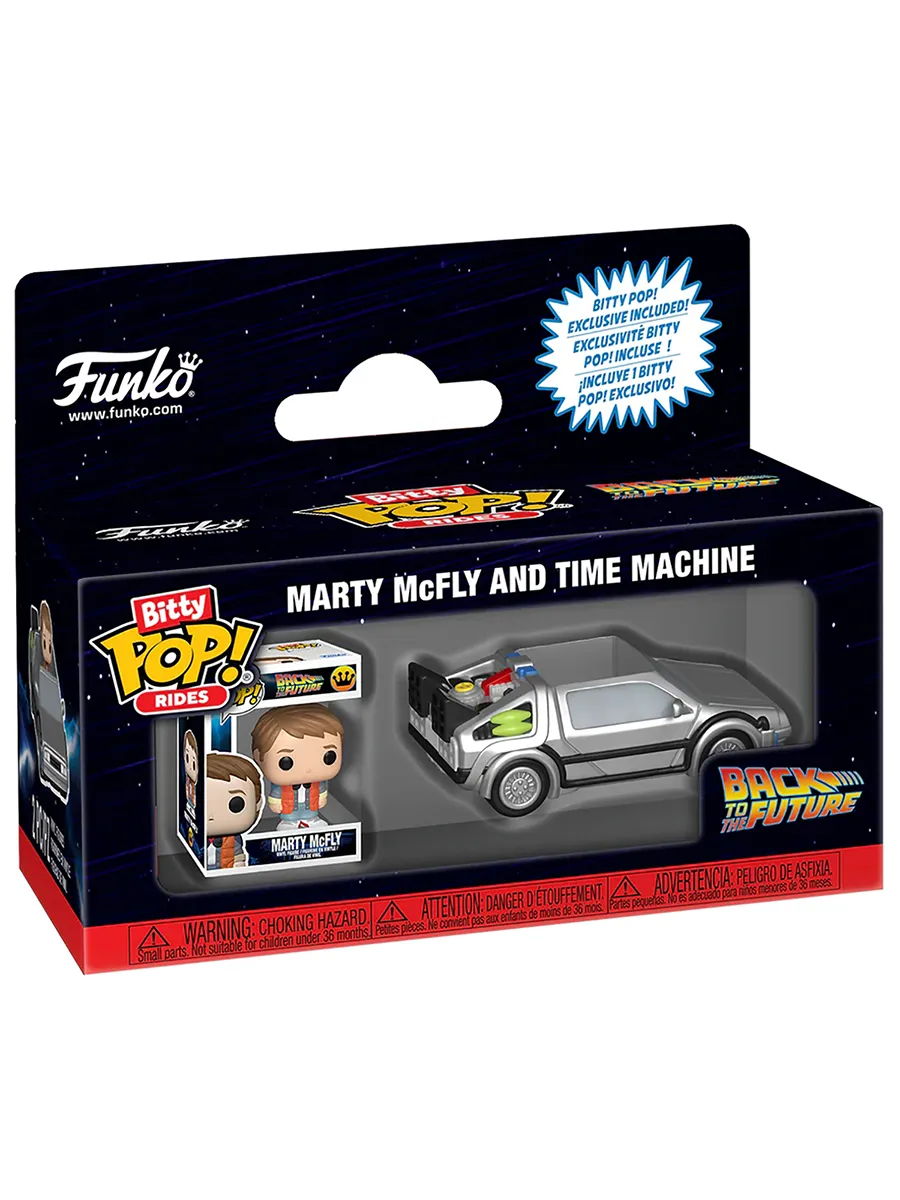 Фигурка Funko Bitty POP! BTTF Marty McFly and Time Machine