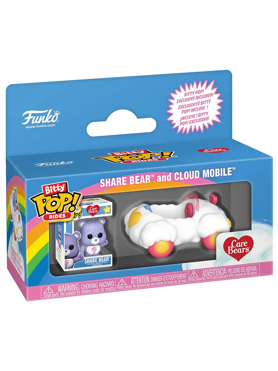 Фигурка Funko Bitty POP Care Bears Share Bear & Cloud Mobile