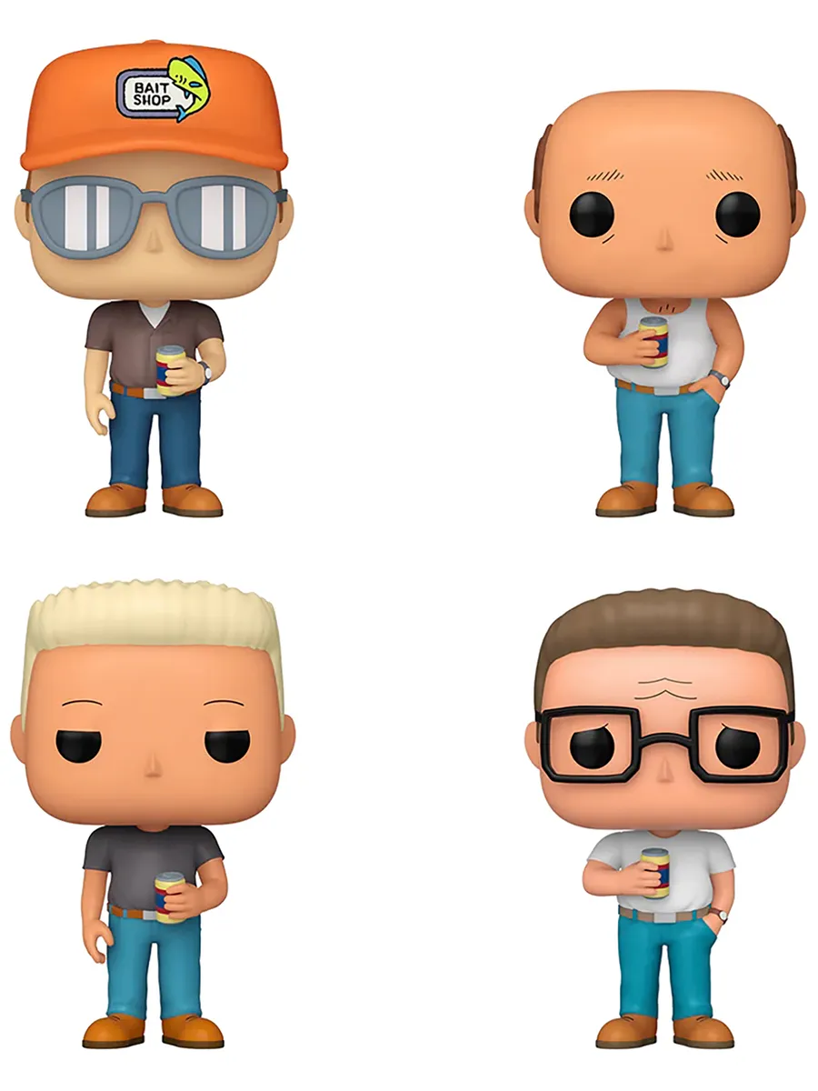 Фигурка Funko King of the Hill Dale/Hank/Bill/Boomhauer 4PK