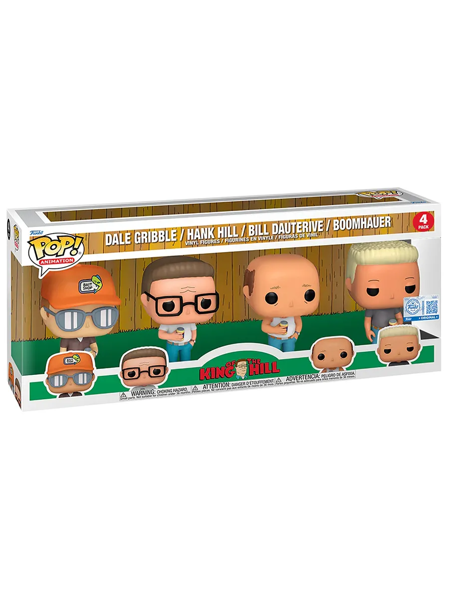 Фигурка Funko King of the Hill Dale/Hank/Bill/Boomhauer 4PK