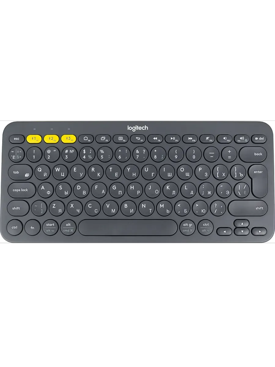 LOGITECH Клавиатура K380 темно-серый беспроводная BT slim Multimedia