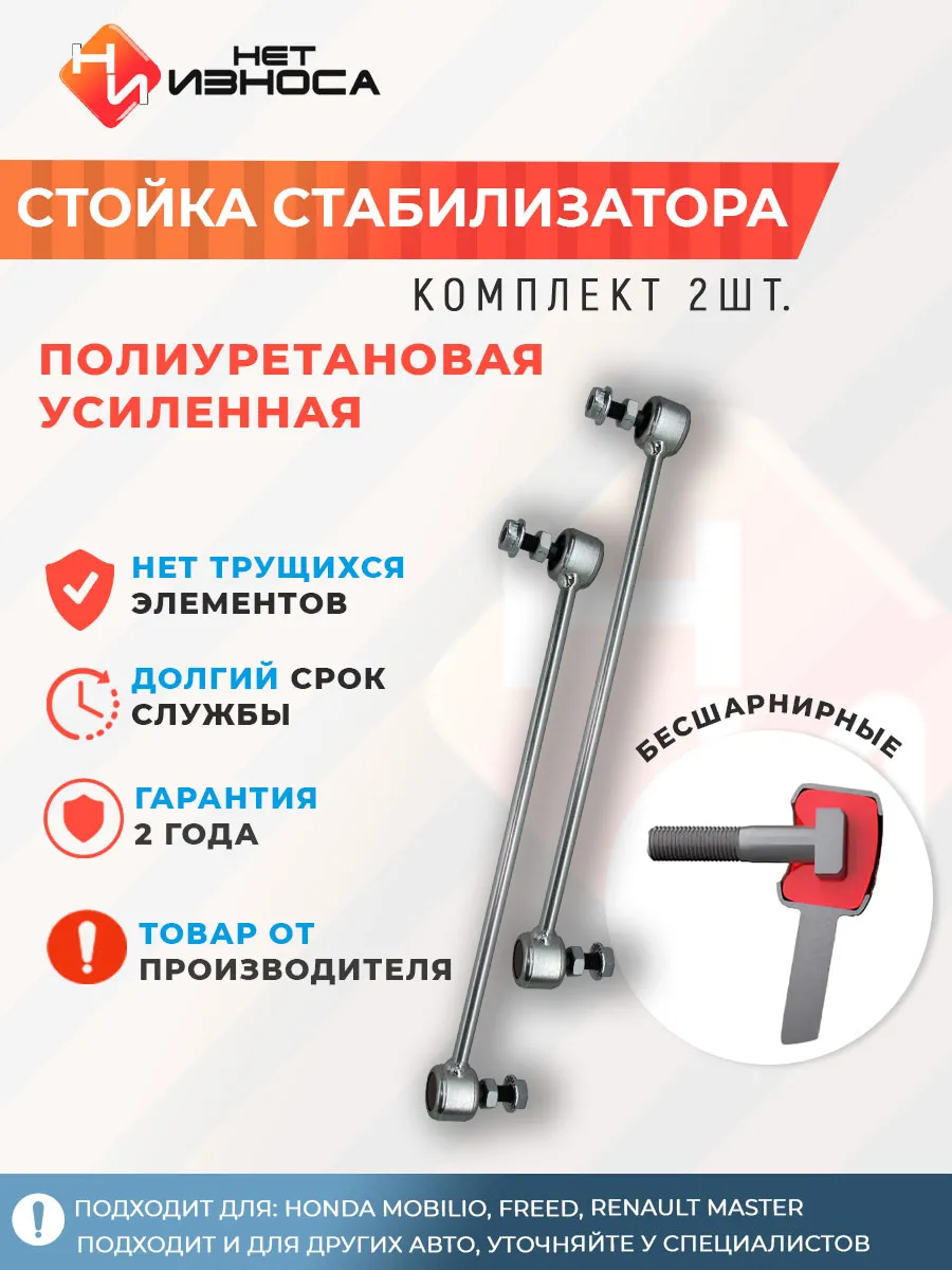 Стойка стабилизатора полиуретановая усиленная NL205-2