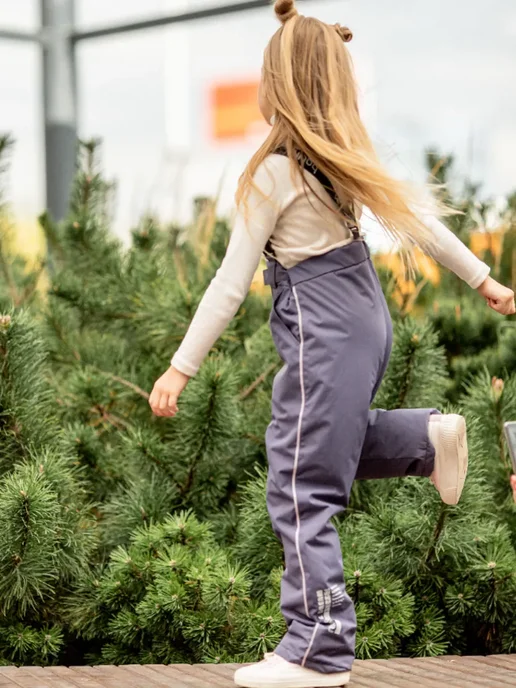 batik Полукомбинезон детский демисезонный мембрана, серый, фото 3