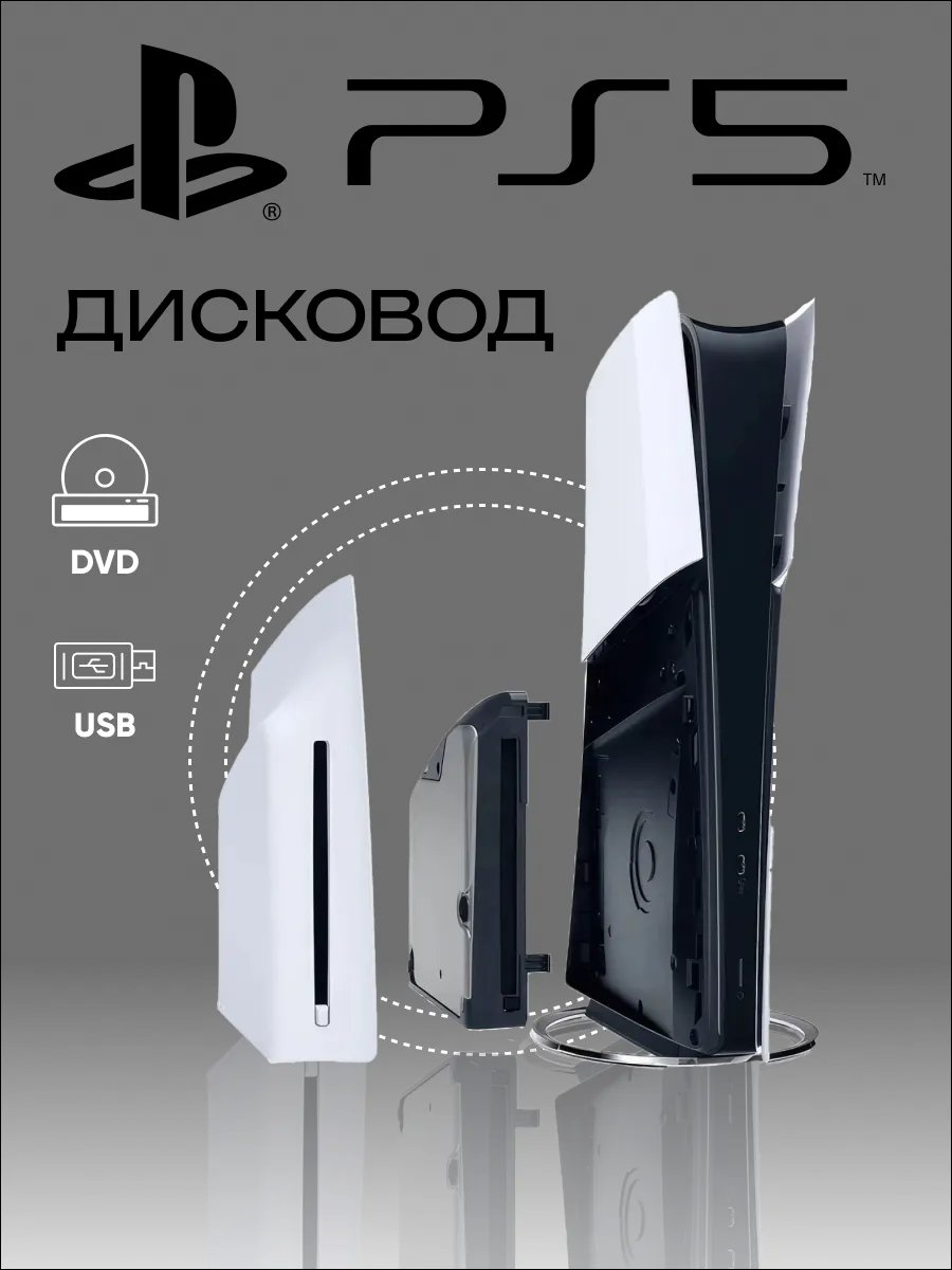Playstation Дисковод для 5 Slim Pro