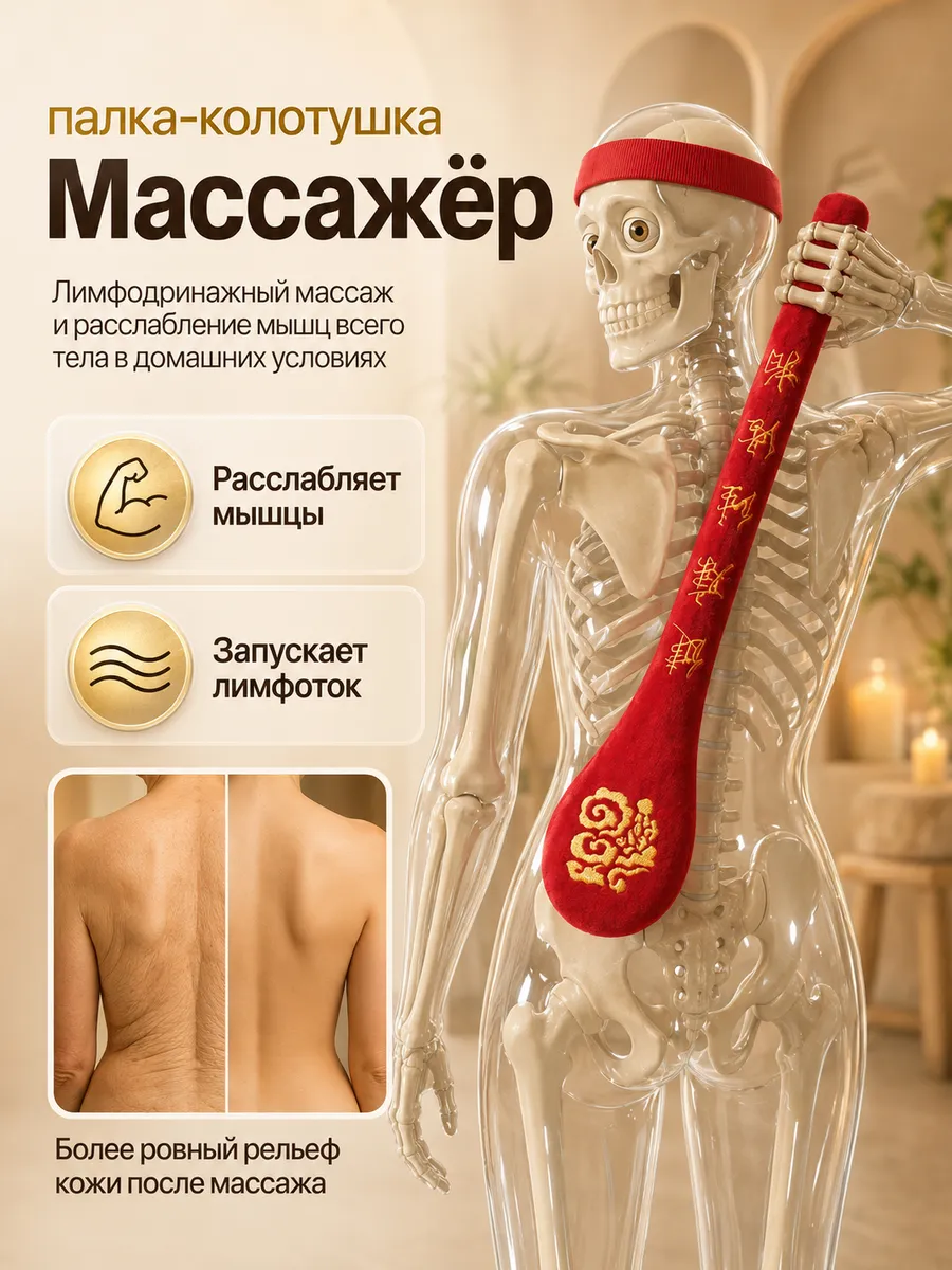 Массажная палка для тела ручной массажер