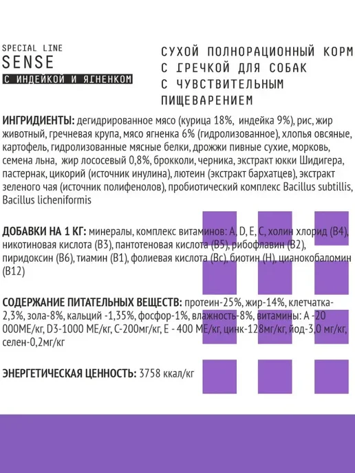 Сухой корм AJO Dog Sense для собак, чувствительное пищеварение, 12 кг, фото 5