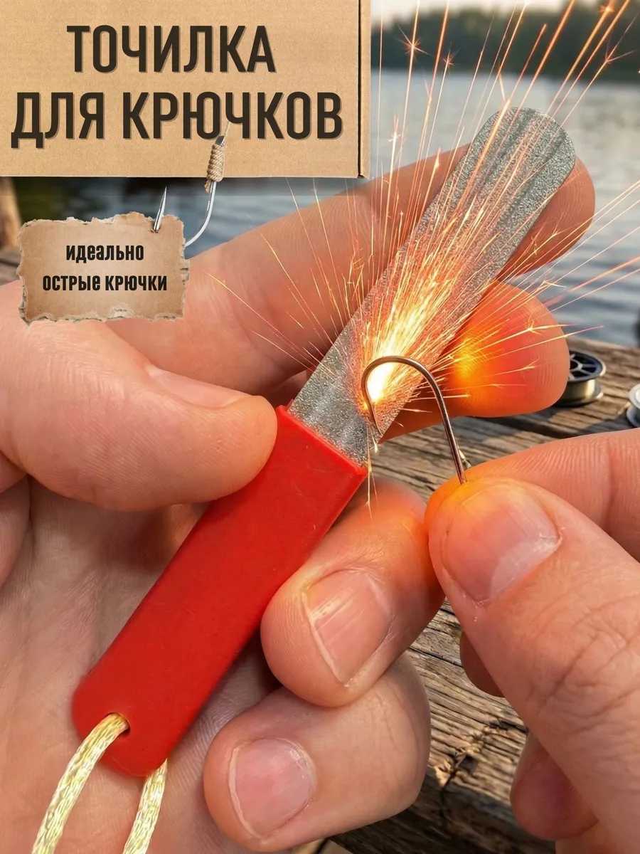 Точило ручное для крючков и ножей с алмазным напылением