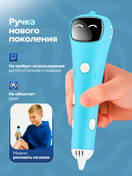 Lukyhome 3д ручка беспроводная набор для творчества, вариант, фото 4