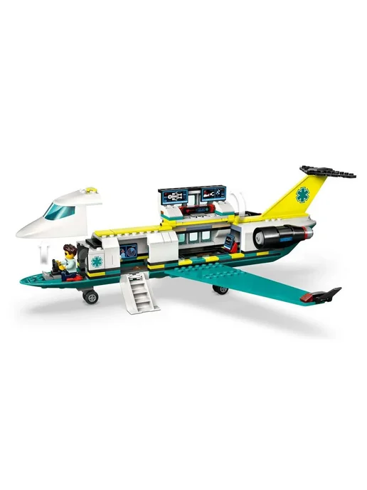 LEGO Конструктор City 60465 Самолет санитарной авиации, белый, фото 7