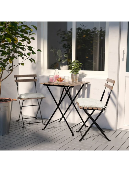 IKEA TARNO Садовый стул ИКЕА, складной (90376268), черный, фото 3