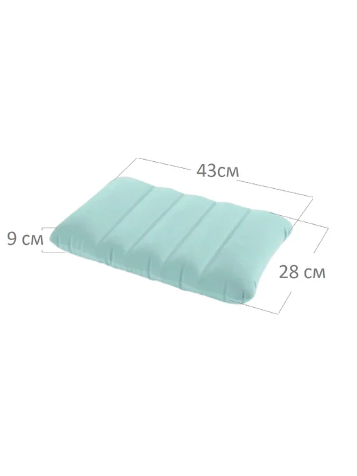 Intex Подушка 2шт, для путешествий 43х28х9см, 43x28x9 см, фото 2