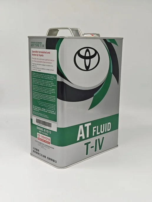 TOYOTA/LEXUS Масло Трансмиссионные Тойота AT FULID TYPE T-lV 4л, 4 л, фото 3