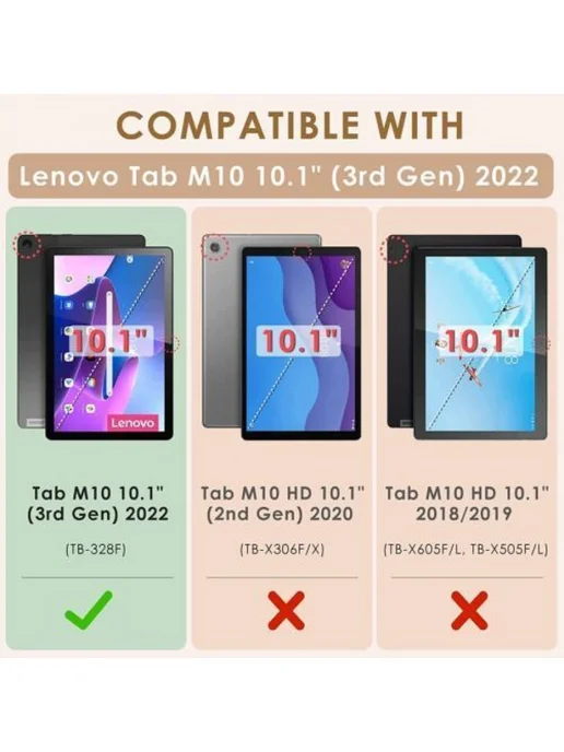 MyPads Чехол для планшета Lenovo Tab K10 TB-X6C6F 10.3, зеленый