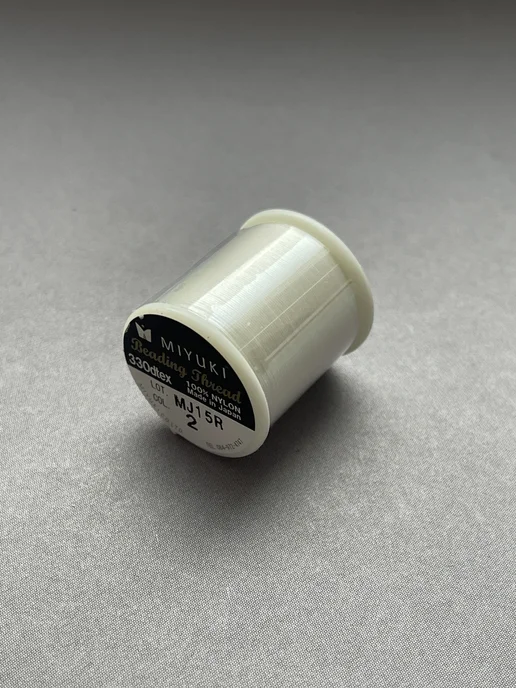 miyuki Нить для бисера Миюки Beading Thread, 50 метров, кремовый 02, 50 м, фото 6