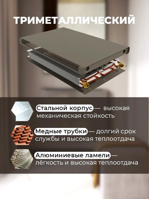 SERENO Радиатор отопления боковое правое подключение, белый, фото 4