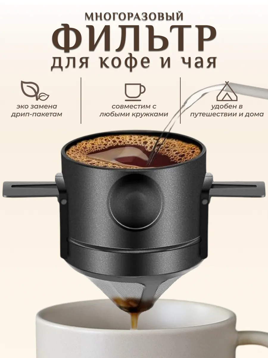 Фильтр многоразовый для заваривания кофе и чая