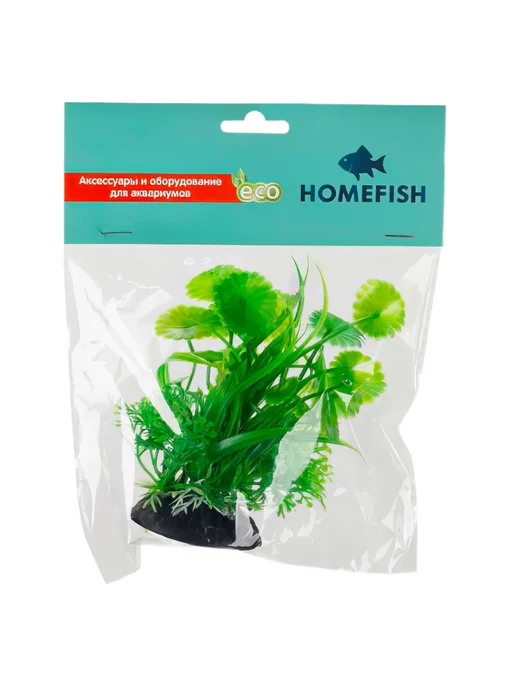 Homefish Растение для аквариума пластиковое с грузом, 11 см, вариант, фото 2