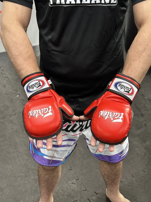 Перчатки для ММА fairtex, красный, фото 3
