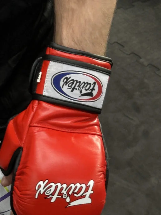 Перчатки для ММА fairtex, красный, фото 7