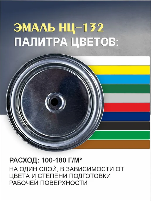 СТРОЙТОРГ Краска нитроэмаль Нц 132 глянцевая, черный, фото 2