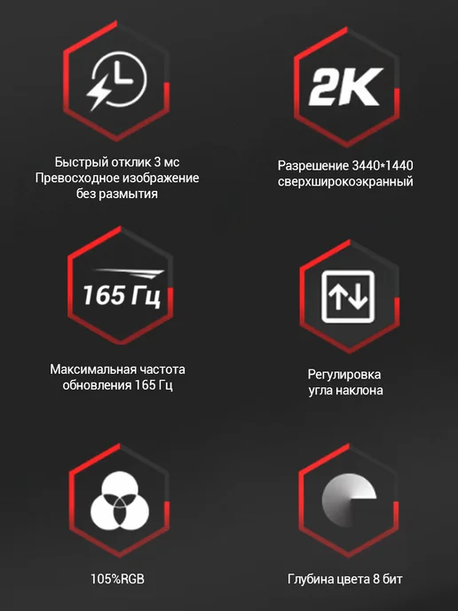 Pantec " 34-дюймовый изогнутый монитор 3440×1440" EU, 3440x1440, фото 4