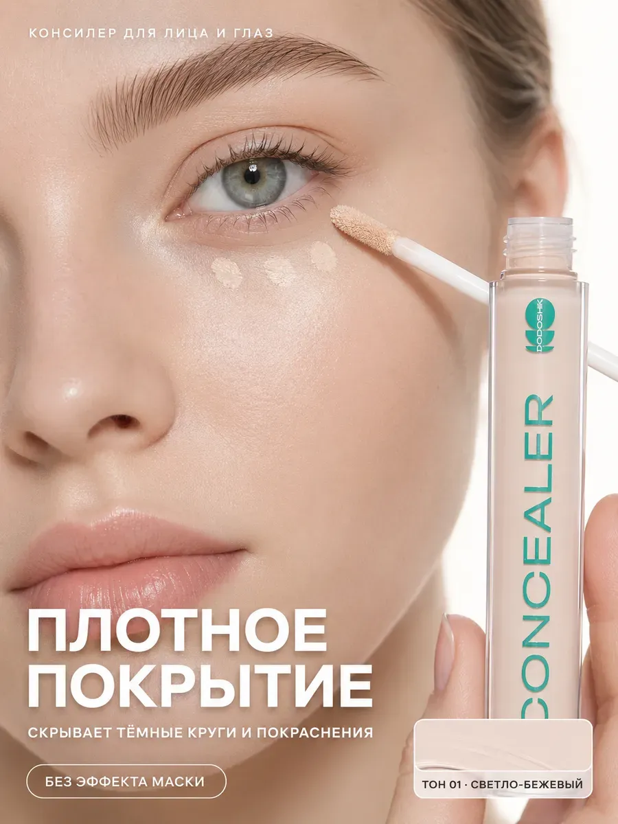 Консилер для лица плотный стойкий светлый