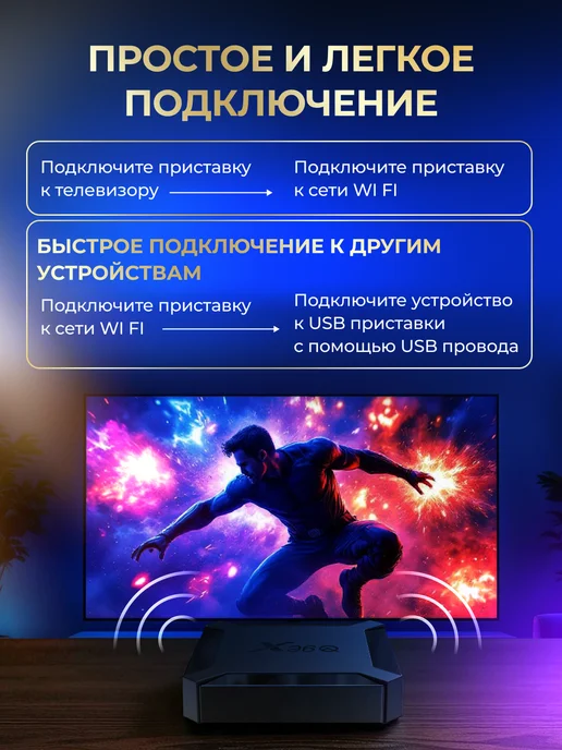 CactiJoy Приставка для телевизора 2 16 ГБ, 16 ГБ, фото 4